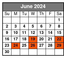 Philadelphia and Amish Tour June Schedule