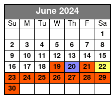 Maisel Availability June Schedule