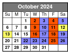 Imaginarium (Show Only) October Schedule