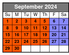 Dino Park Myrtle Beach September Schedule