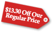 $13.30 Off Our Regular Price