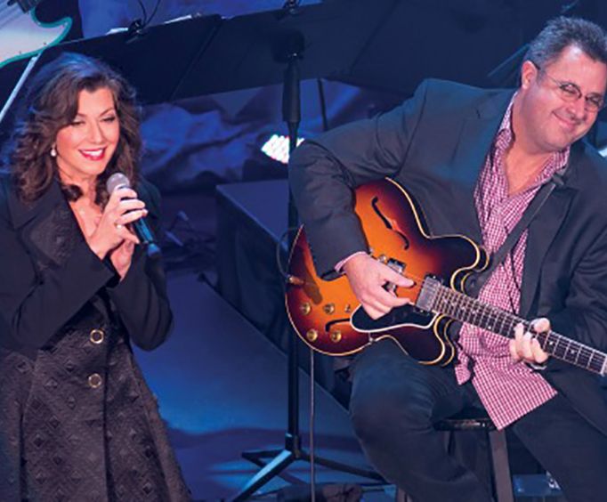 Playing and Singing at the Amy Grant and Vince Gill Christmas at the Ryman