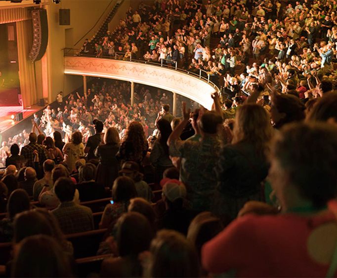 Audience at Amy Grant and Vince Gill Christmas at the Ryaman