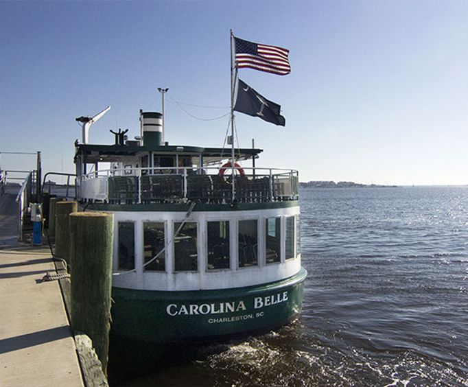 Boarding the Carolina Belle with the Charleston Harbor History Sightseeing Cruise