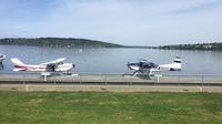 Seaplanes on the dock at Wiley Post Seaplane Base