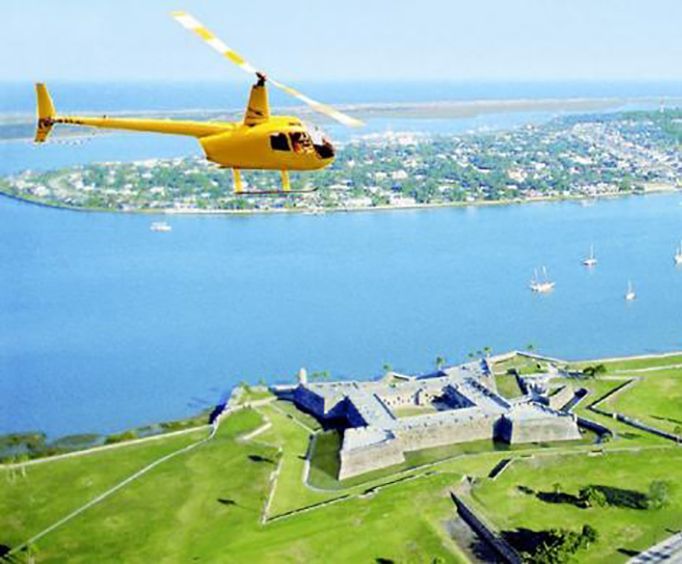 Over a Fort with Old City Helicopters