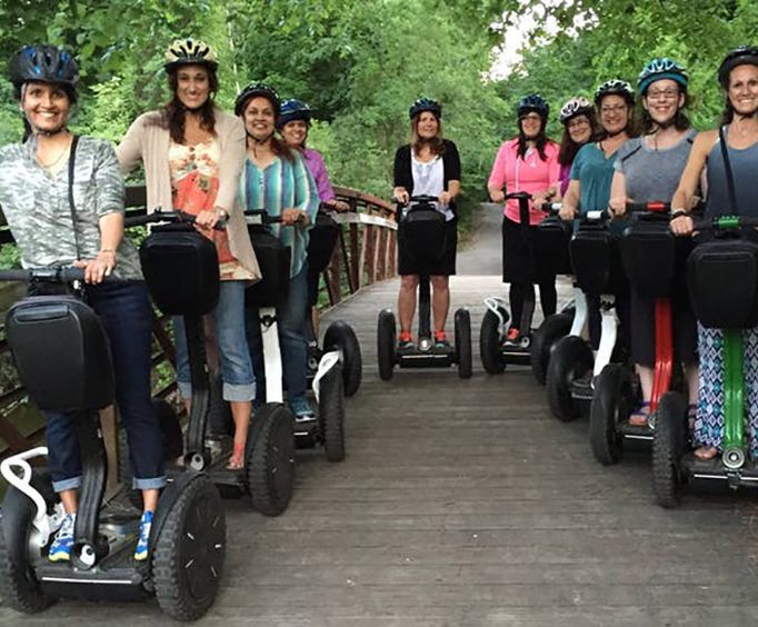 Large Group on the Charlotte Segway Tour