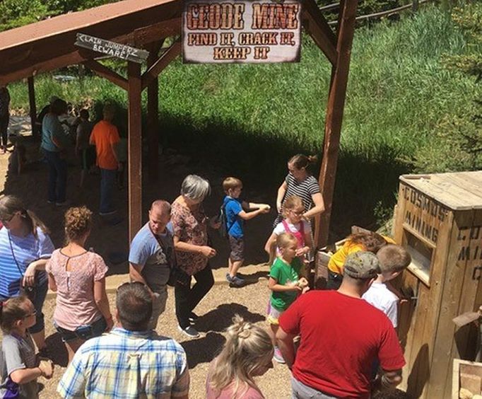 Geode Mining at the Cosmos Mystery Area