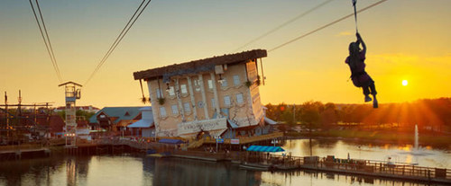 Sunset zipline