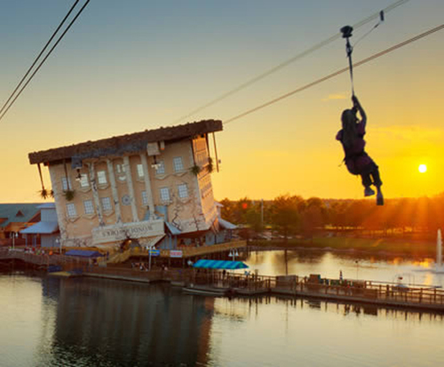 Sunset zipline