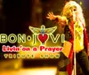 The image is a promotional poster for a Bon Jovi tribute show titled Livin on a Prayer