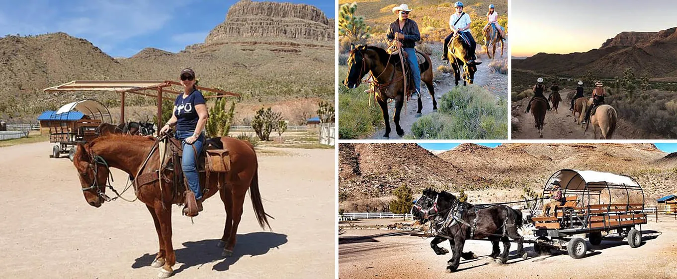 Grand Canyon Western Experience with Horseback Or Wagon Ride