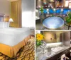 A well-kept hotel room with two large beds crisp white linens and modern amenities