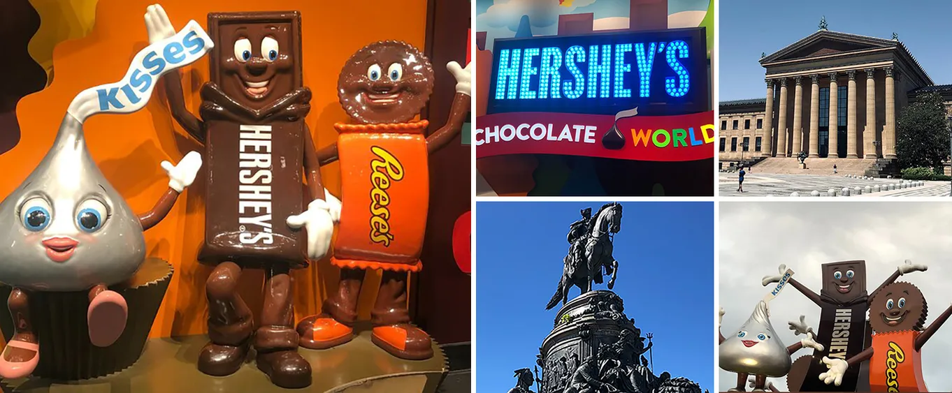 1 Day Tour to Philadelphia and Hershey's Chocolate World