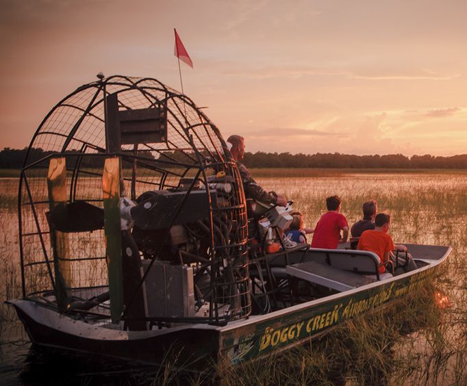 One Hour Airboat Ride at Night