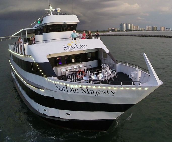 Tampa Sightseeing Cruises aboard the Starlite Majesty of Clearwater Beach, FL
