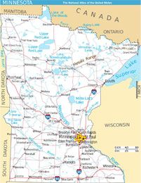 Map Of Minnesota NA200 