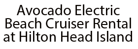Avocado Electric Beach Cruiser Rental at Hilton Head Island