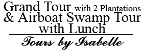 Grand Tour with 2 Plantations & Airboat Swamp Tour