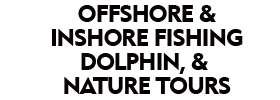 Offshore & Inshore Fishing, Dolphin, and Nature Tours 2022 Schedule