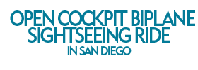Open Cockpit Biplane Sightseeing Ride in San Diego
