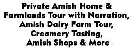 Unique Amish Immersion in Lancaster 2022 Schedule