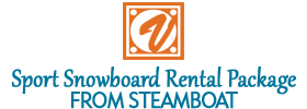 Sport Snowboard Rental Package from Steamboat
