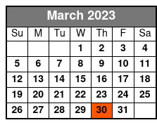 Pierce Arrow Shows March Schedule
