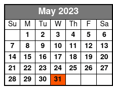 Pierce Arrow Shows May Schedule