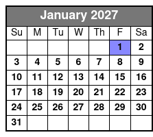 Pierce Arrow Shows January Schedule