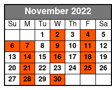 Decades Pierce Arrow November Schedule