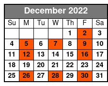 Decades Pierce Arrow December Schedule