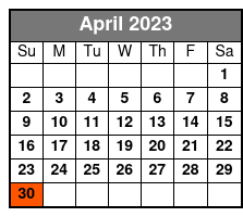 Jurassic Land Branson April Schedule