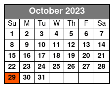 Jurassic Land Branson October Schedule