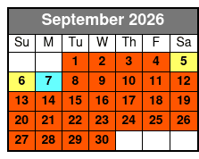 Duck Tours September Schedule