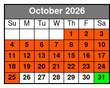 Duck Tours October Schedule