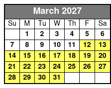 Duck Tours March Schedule
