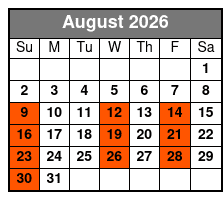 Clay Cooper's Country Music Express August Schedule