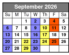 Clay Cooper's Country Music Express September Schedule