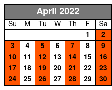 Shepherd of the Hills Outdoor Drama April Schedule