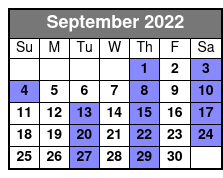 Shepherd of the Hills Outdoor Drama September Schedule