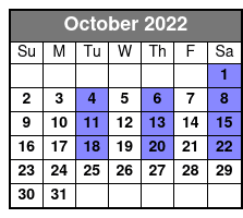 Shepherd of the Hills Outdoor Drama October Schedule