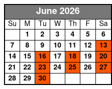 Shepherd of the Hills Outdoor Drama Show Only June Schedule
