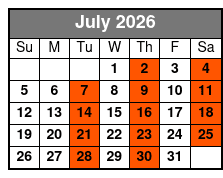 Shepherd of the Hills Outdoor Drama Show Only July Schedule