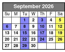 Shepherd of the Hills Outdoor Drama Show Only September Schedule
