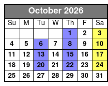 Shepherd of the Hills Outdoor Drama Show Only October Schedule