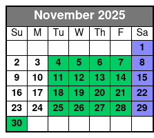 Showboat Branson Belle Lunch & Dinner Cruises November Schedule