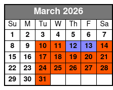 Showboat Branson Belle Lunch & Dinner Cruises March Schedule