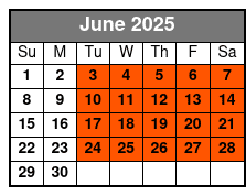 Smoke On The Mountain June Schedule