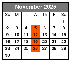 Queens of Soul November Schedule